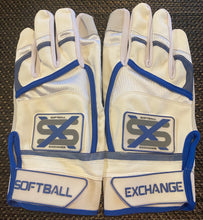 Softball Exchange Blue/White batting gloves