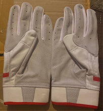 Softball Exchange Red and white batting gloves