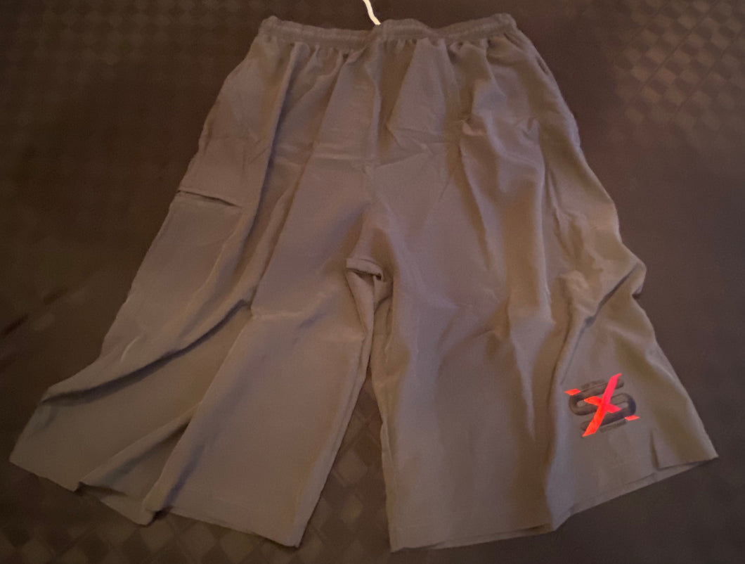 Charcoal Grey 5 Pocket Stretch Micro Fiber Shorts