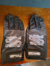 Softball Exchange Black & Grey batting gloves