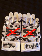 Softball Exchange Black/Grey Camo batting gloves