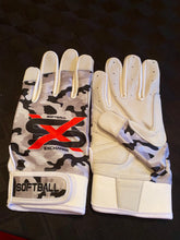 Softball Exchange Black/Grey Camo batting gloves