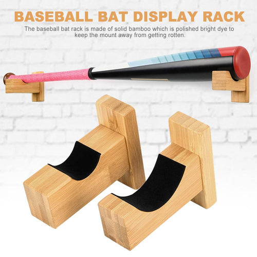 2PCS Baseball Bat Display Hanger Holder Wall Rack Stand With Mounting Kit Easy to Instal Softball Bat Hockey Stick