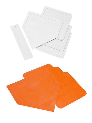 5pcs Thrown Down Baseball Base Rubber Waterproof Soft Bag Baseball Softball Kickball Pitcher Board Base Mat Plate Baseball Court