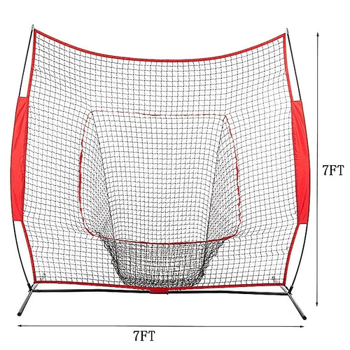 High Quality 7FT Portable Folding Baseball Hitting Net Softball Goal Baseball Practice Net