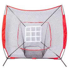 7ft Baseball & Softball Practice Hitting Net Frame Baseball Strike Zone Pitching Practise Screen Barrier Nets