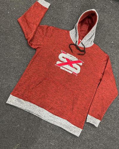 Softball Exchange Red & Silver Hoodie