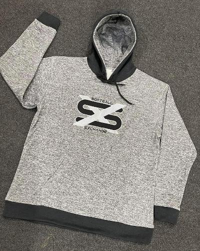 Softball Exchange Silver and Black Hoodie